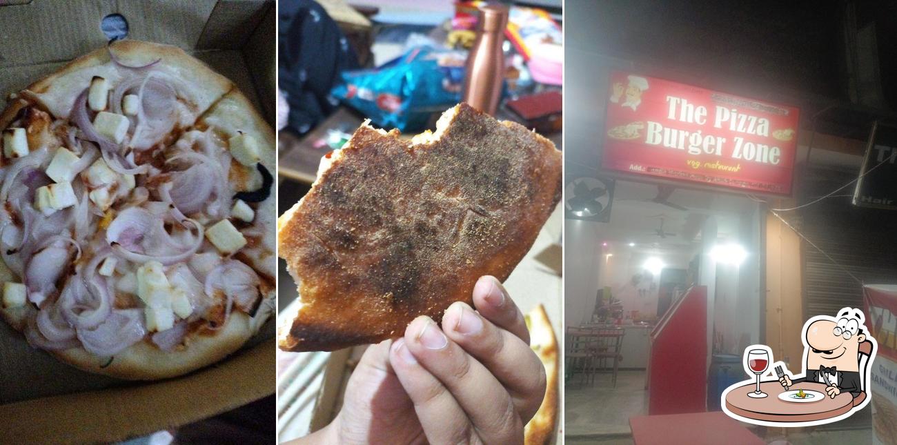 Food at New pizza burger zone