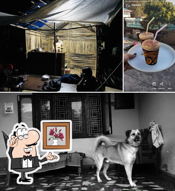 Take a look at the photo showing interior and beverage at Sanju Bhaiya