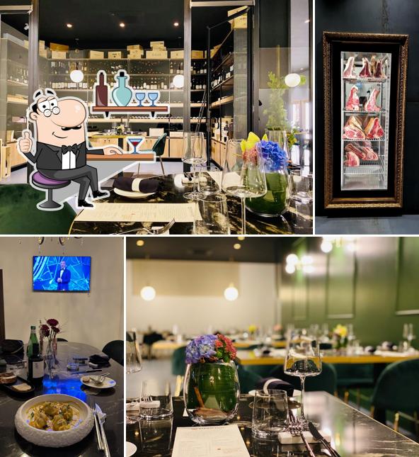 Gli interni di Siparjum,spettacolo di sapori