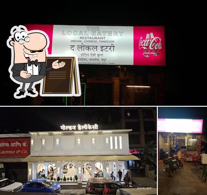 Take a look at the picture showing exterior and interior at The Local Eatery