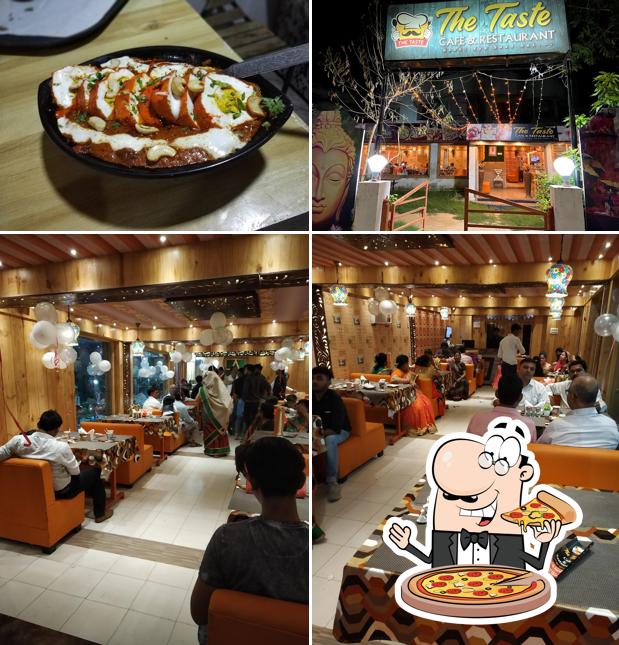 Pick pizza at The Taste Cafe & Restaurant