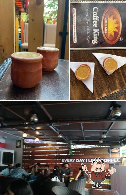 Take a look at the image depicting food and interior at Coffee King