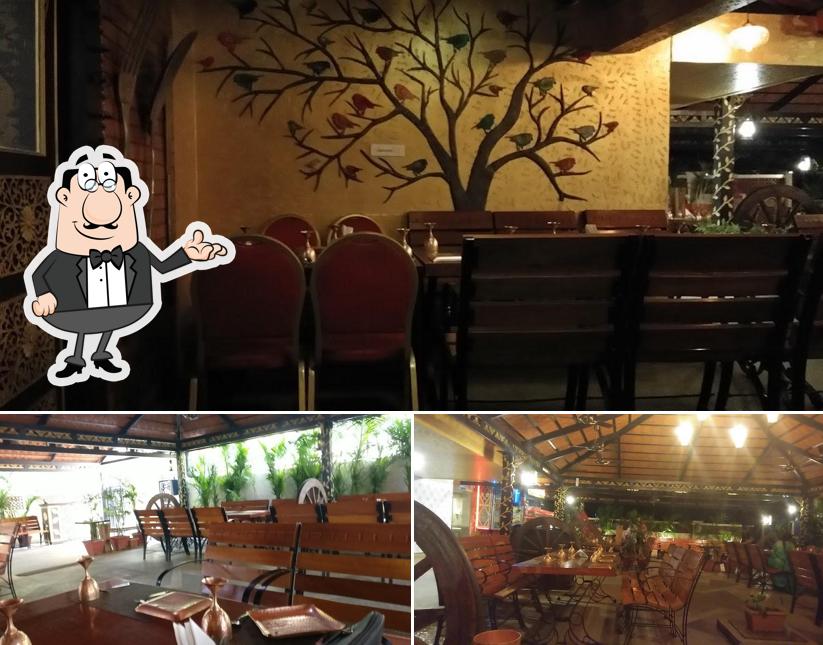 Take a seat at one of the tables at Balle Balle