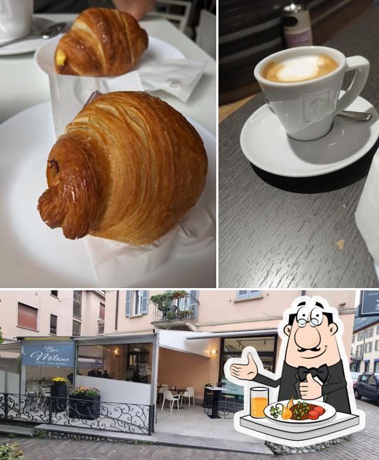 Bar Milano si caratterizza per la cibo e esterno