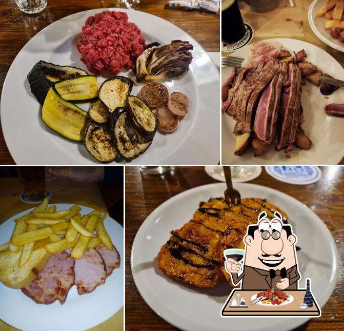 Bier Keller serve piatti di carne