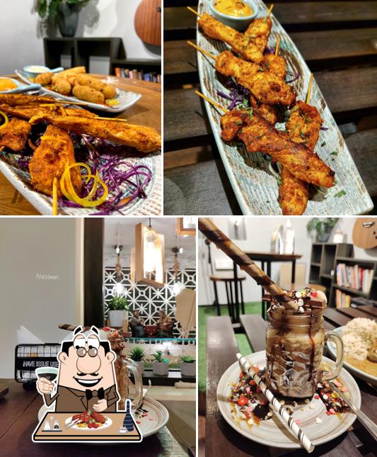 Order meat dishes at Hangoutz - The Boutique Cafe (Pratapgarh)