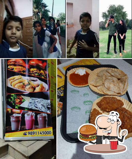 Order a burger at Monkey Cafe