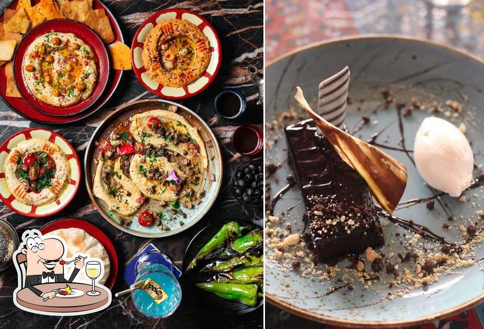 Food at Opa! Bar & Cafe - Peninsula Grand Hotel