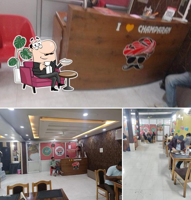The interior of Champaran meat house Gonda