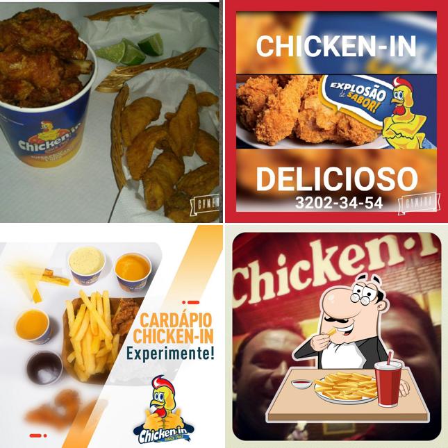 Batata frita em Chicken in