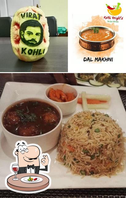Food at kothi heights restaurant and stay