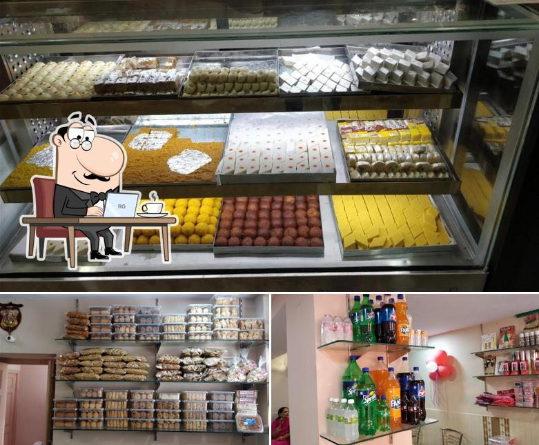 Among various things one can find interior and beverage at MAYANK SWEETS & BAKERY ( Online Cake Delivery Fast Food Bakery Sweet Finni Shop )