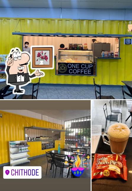 The interior of ONE CUP COFFEE