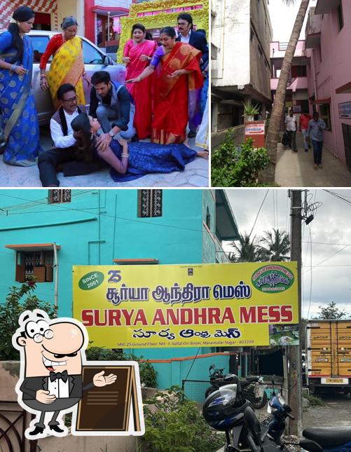 The exterior of Surya Andhra Mess