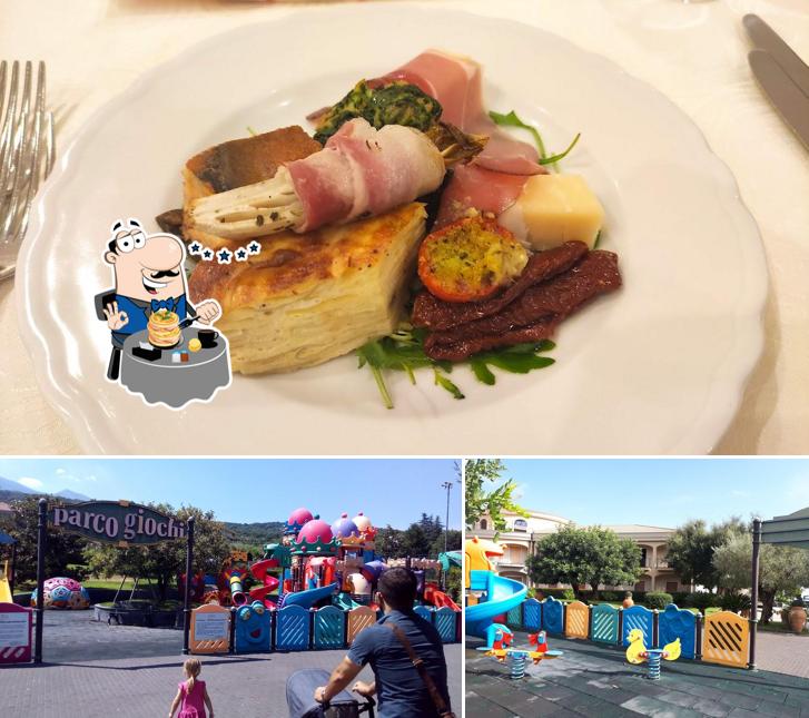 Tra le varie cose da Villa Mirador si possono trovare la cibo e area giochi