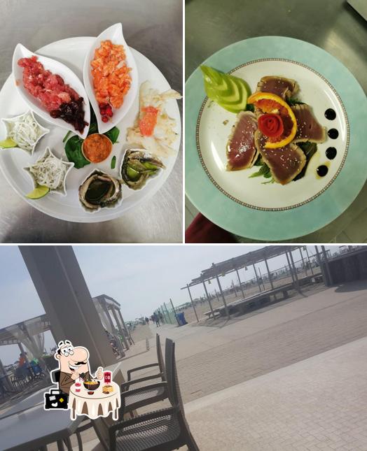 La cibo e interni del ristorante