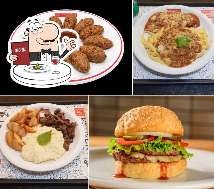 Comida em Gimioni restaurante