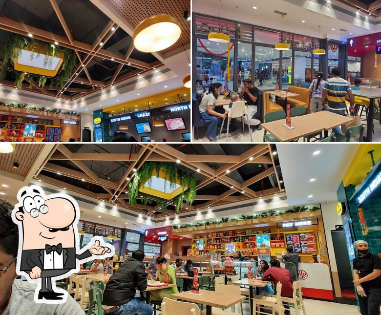 The interior of Haldiram's