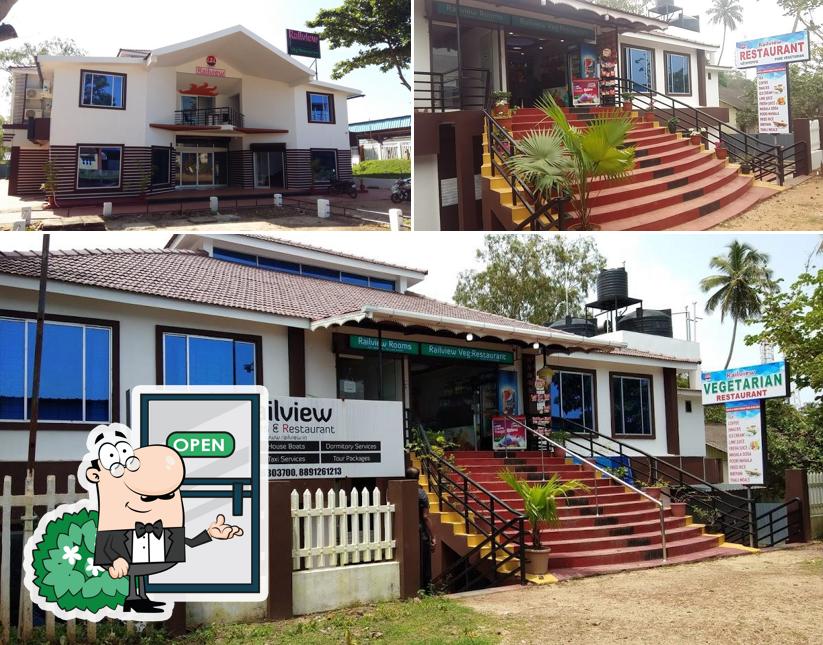 The exterior of Railview Vegetarian Restaurant