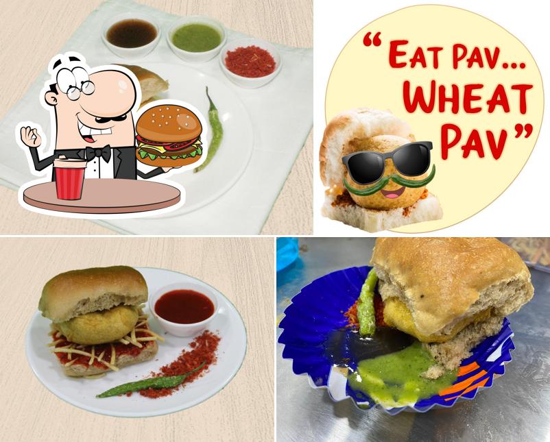 Get a burger at Eat Pav Wheat Pav