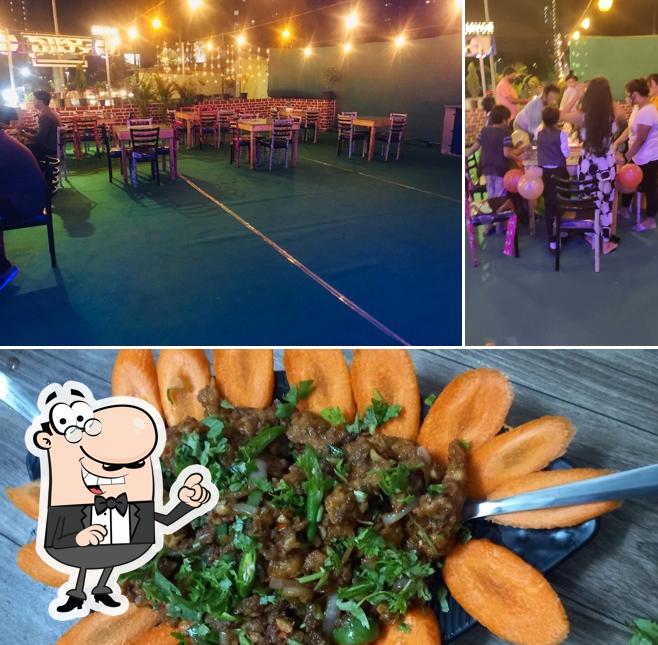 The picture of interior and food at ROYAL SWAD CHINESE