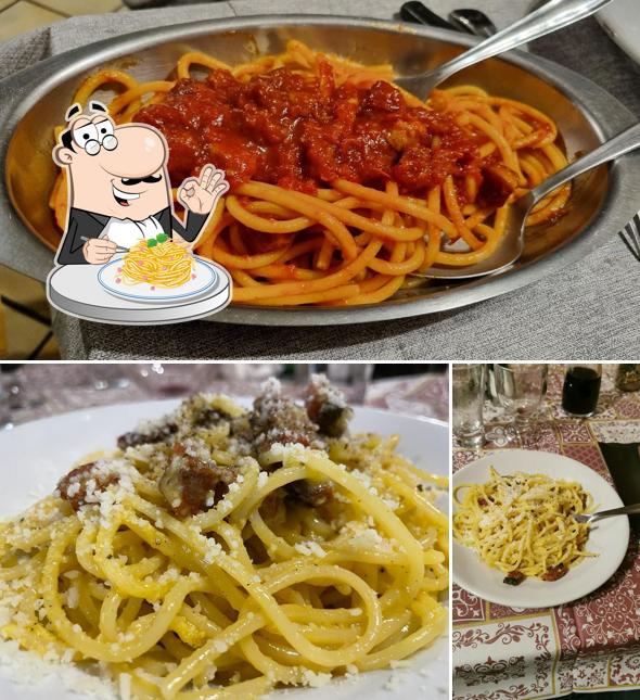 Spaghetti alla carbonara al Trattoria Mario e Nella