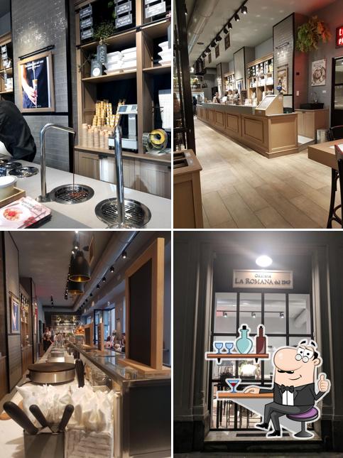 Gli interni di Gelateria La Romana