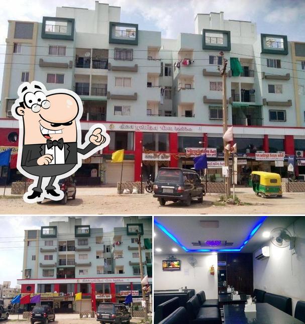 The photo of exterior and food at Hotel Purohit Pol Restaurant
