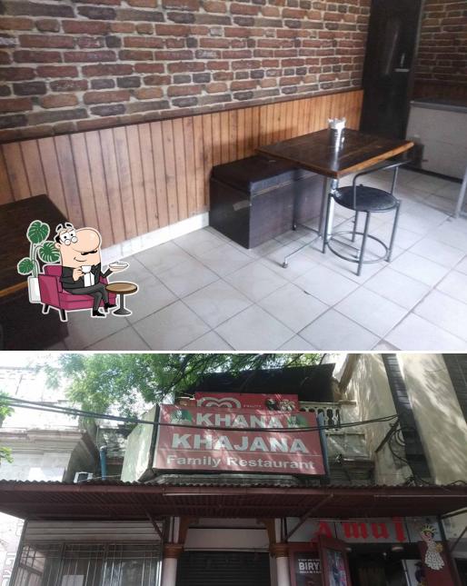 The interior of Khana Khajana Family Restaurant
