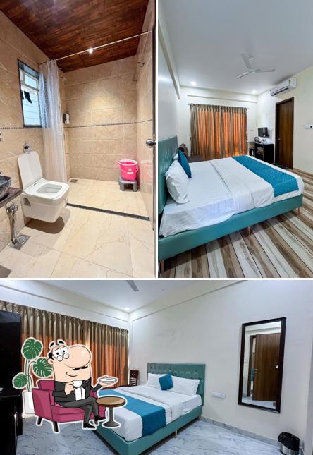 The interior of Misty Blues Villas & Resort