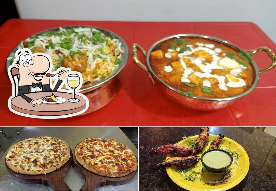 Food at Amigos pizza udala