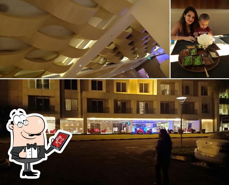 Take a look at the image displaying exterior and food at Emperor
