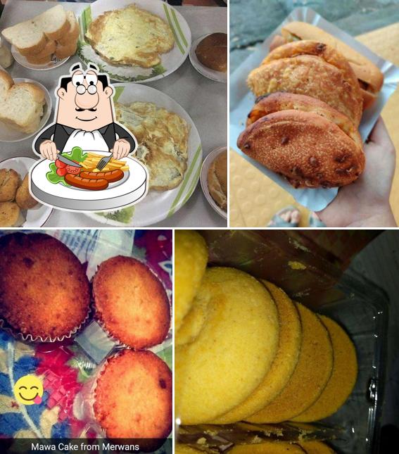 Food at Merwans Cake Stop