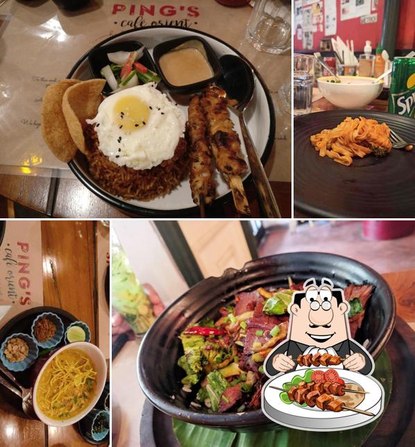 Food at Ping's Cafe Orient