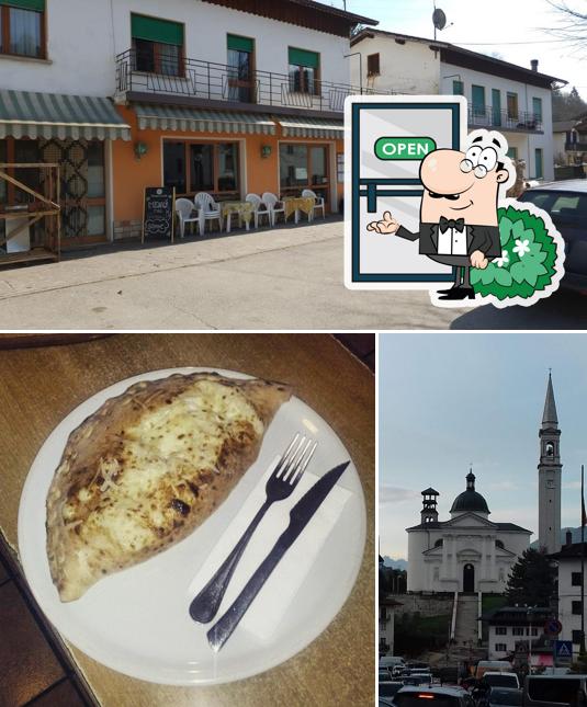 Questa è la foto che raffigura la esterno e cibo di Pizzeria Iris