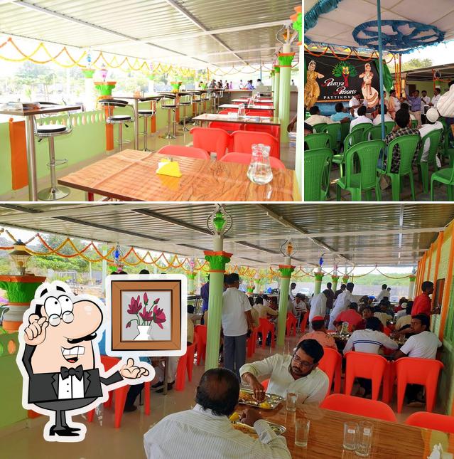 The interior of Ramya Resorts