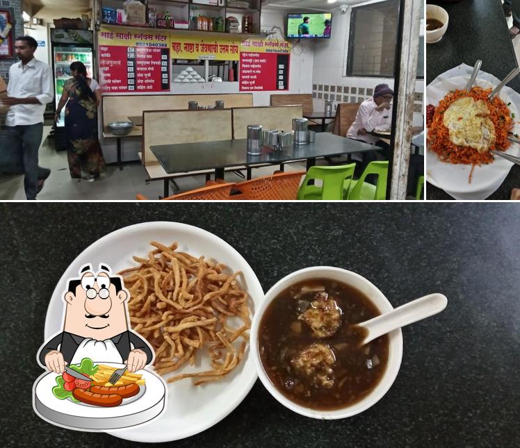 This is the image showing food and interior at Sai Sakshi