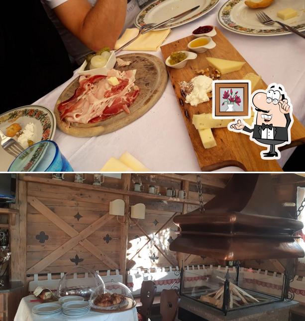 Dai un'occhiata agli interni di Malga Ces