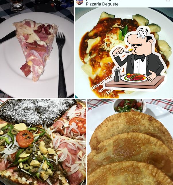 Platos en Deguste Pizzaria