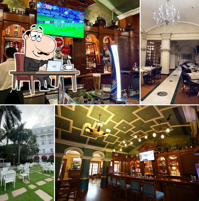 Take a seat at one of the tables at Dublin