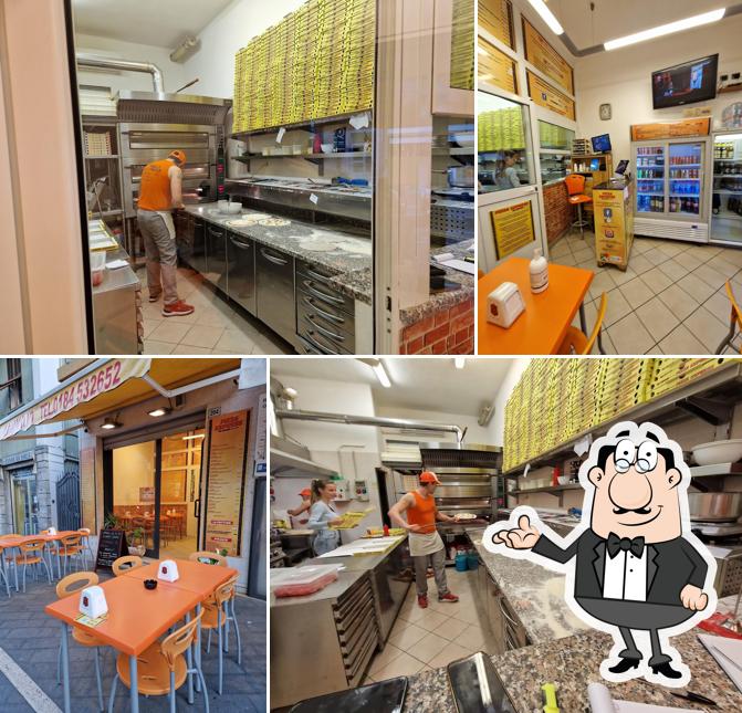 Gli interni di Pizza Express Da Romano a San Martino