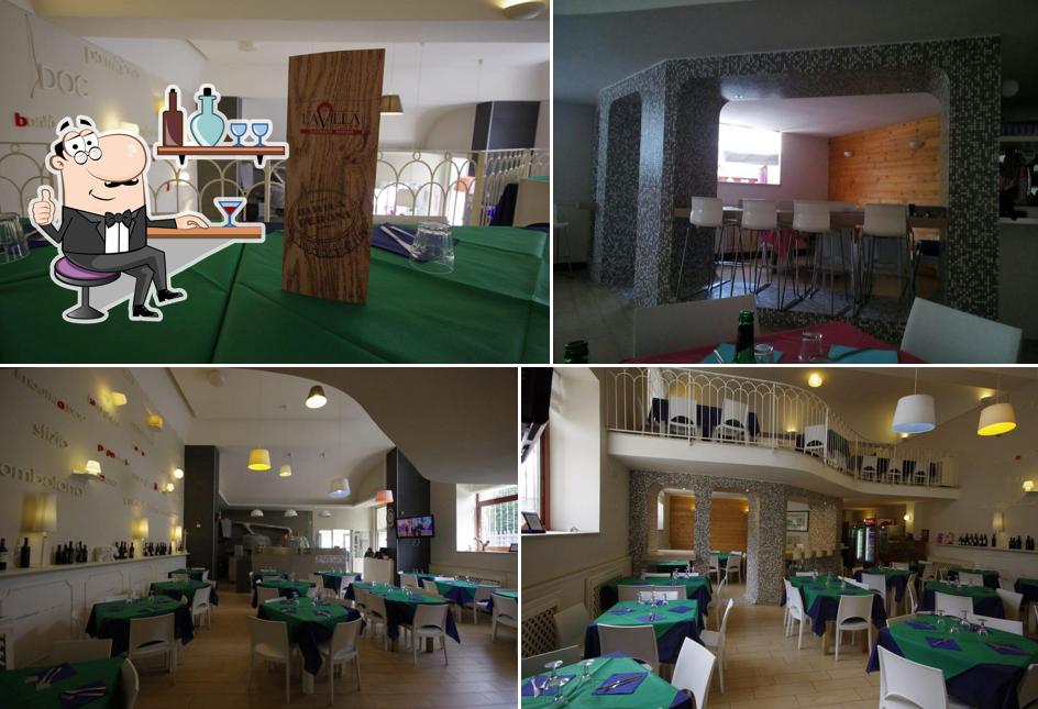 Gli interni di Bistrot La Villa