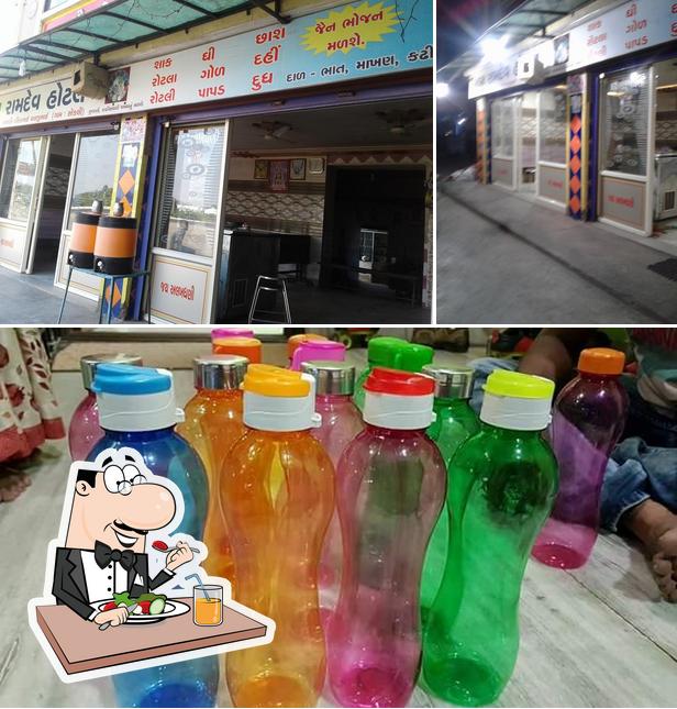 Check out the image depicting food and beverage at New Baba Ramadev Restaurant