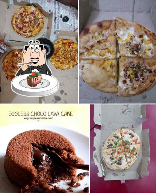 Chocolate cake at Pizza Holip