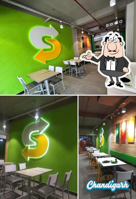 Check out how Subway Airport Road Mohali looks inside