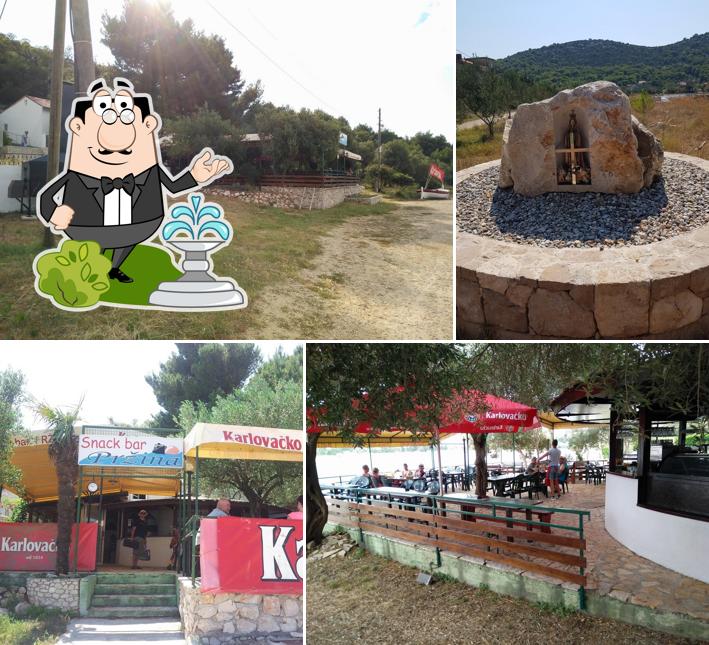 Goditi la vista dall'area esterna di Snack Bar Pržina