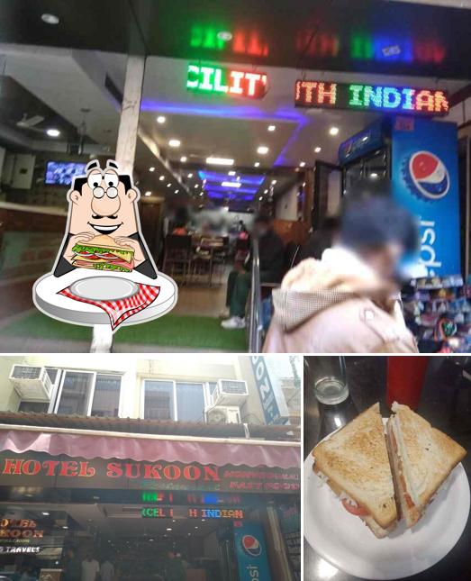 Pick a sandwich at Sukoon Restaurant Best Restaurant Near Dargah Best Nonveg Restaurant In Ajmer