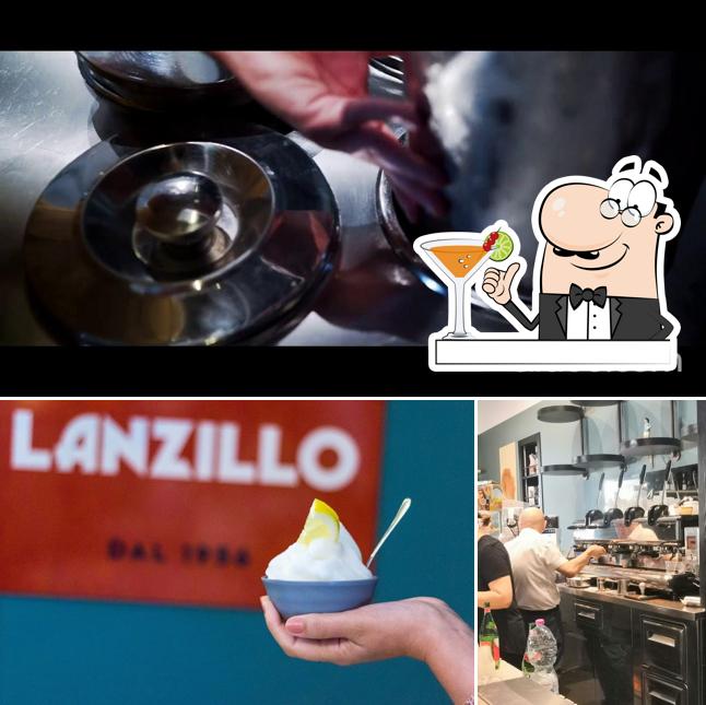 Tra le diverse cose da Bar Lanzillo dal 1956 si possono trovare la bevanda e cibo