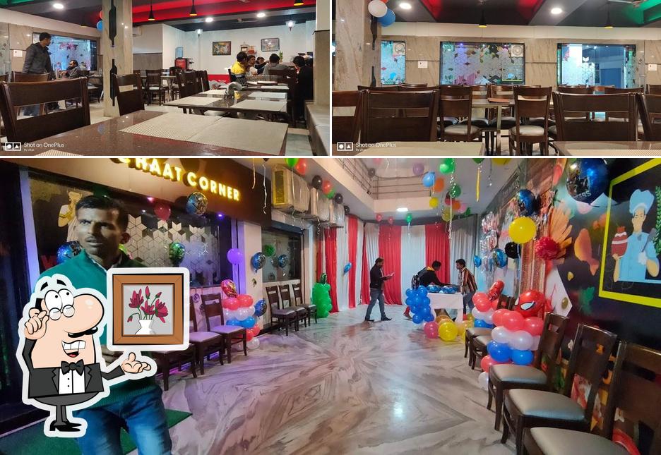 The interior of Desi matka restaurant n Chaat corner