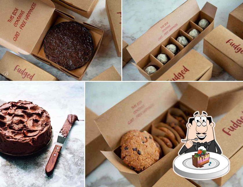 Chocolate cake at Fudged